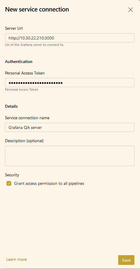 Grafana API Endpoint